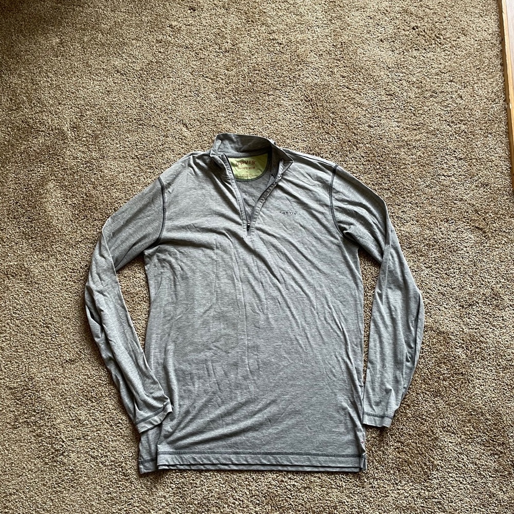 Orvis quarter zip sweater